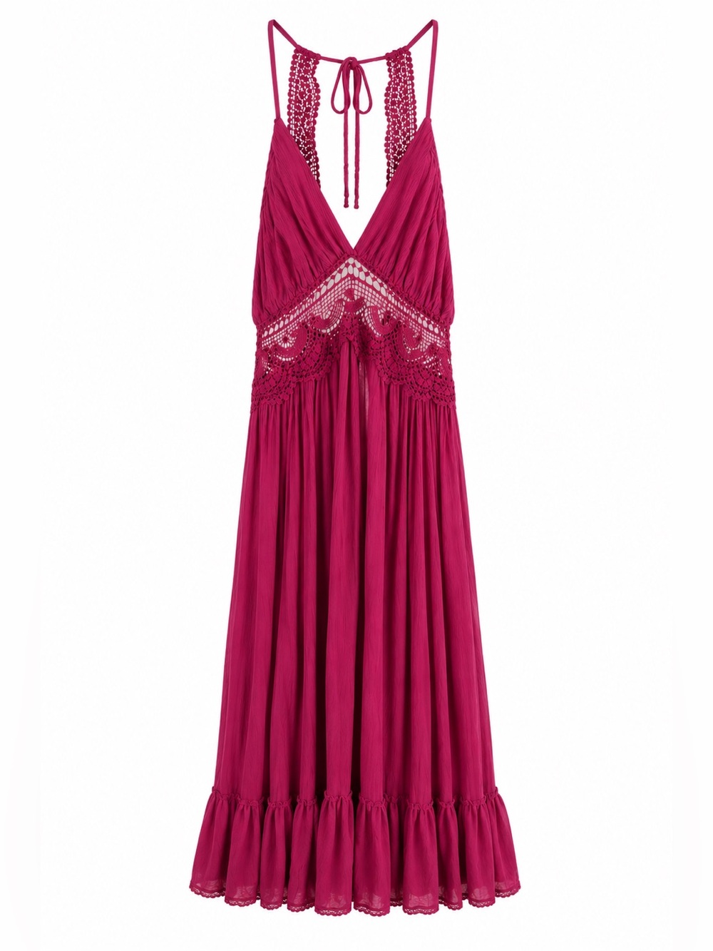 Pink Crochet Dress